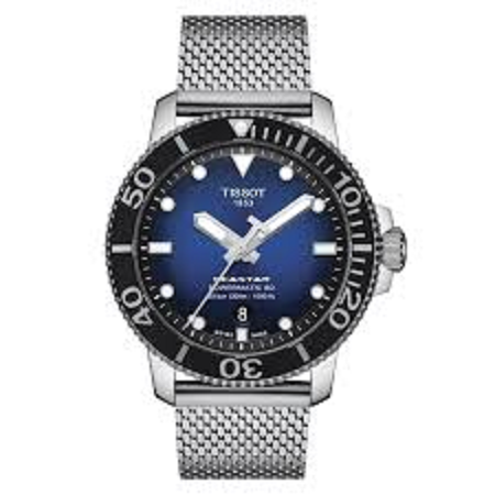 Orologio Tissot Uomo Seastar 1000 Powermatic 80 in Acciaio T1204071104102 - T1204071104102